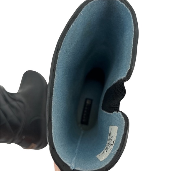 Sperry Top-Sider Black Nellie Quilted Rain Boots Size 6 Women’s - Picture 6 of 8